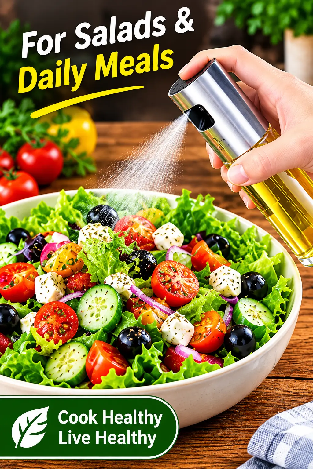Oil Spray Bottle for Cooking – Refillable Oil Mister Sprayer for Air Fryer, BBQ, Grilling, Baking & Kitchen Use
