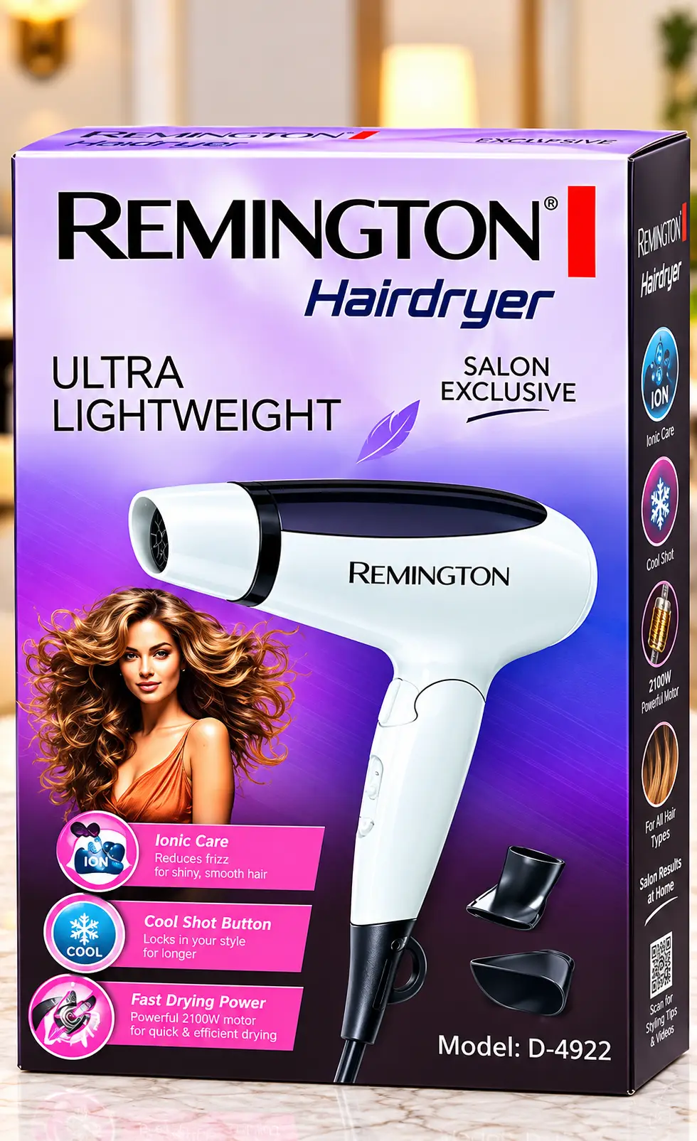 Remington Hairdryer  Professional Salon Style Hair Dryer