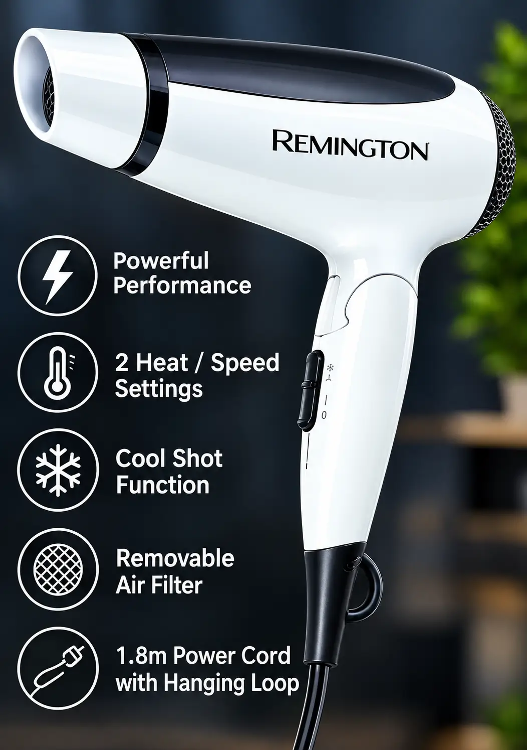 Remington Hairdryer  Professional Salon Style Hair Dryer