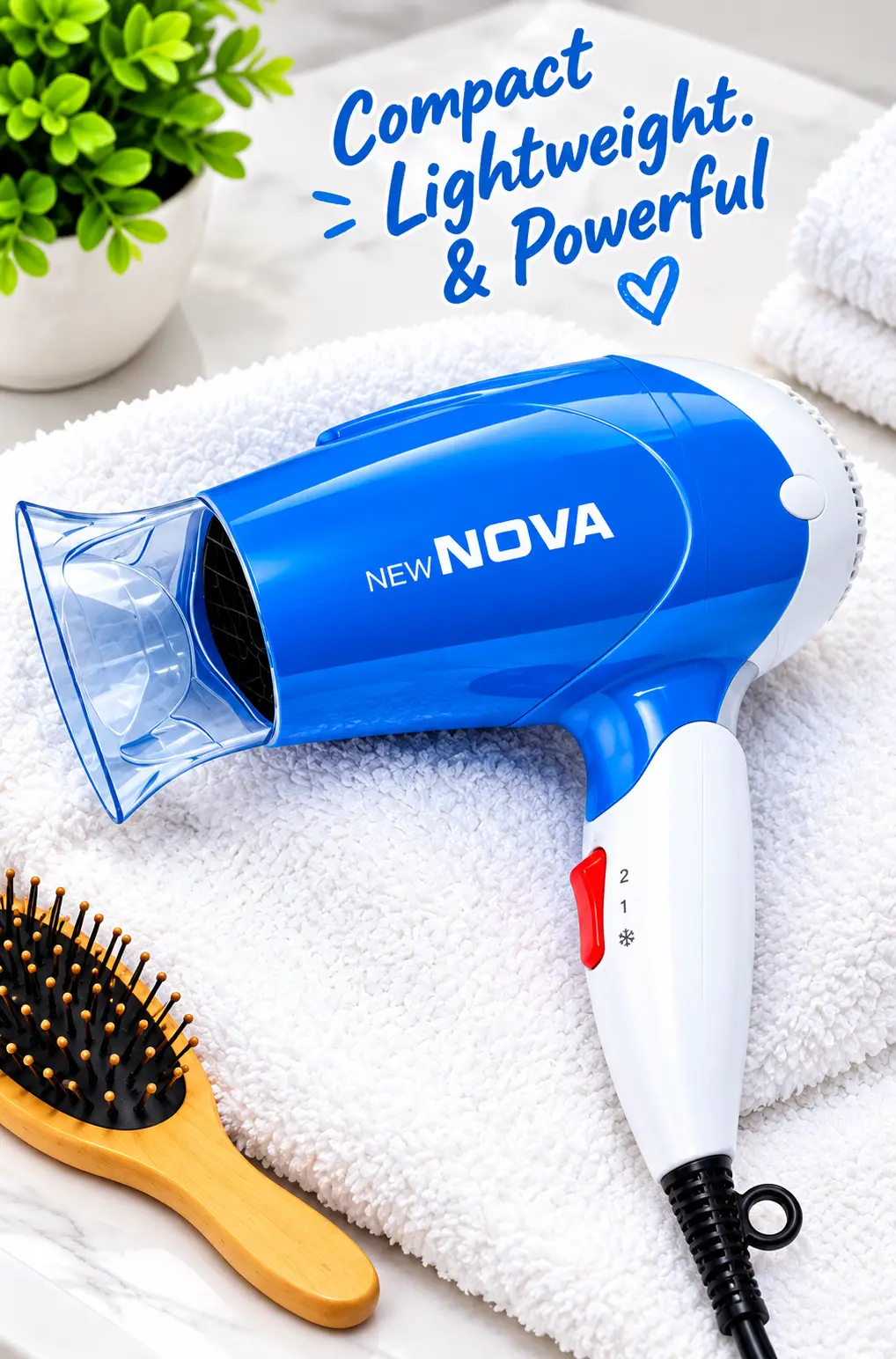 NOVA NV-617B Professional Hair Dryer 1400W