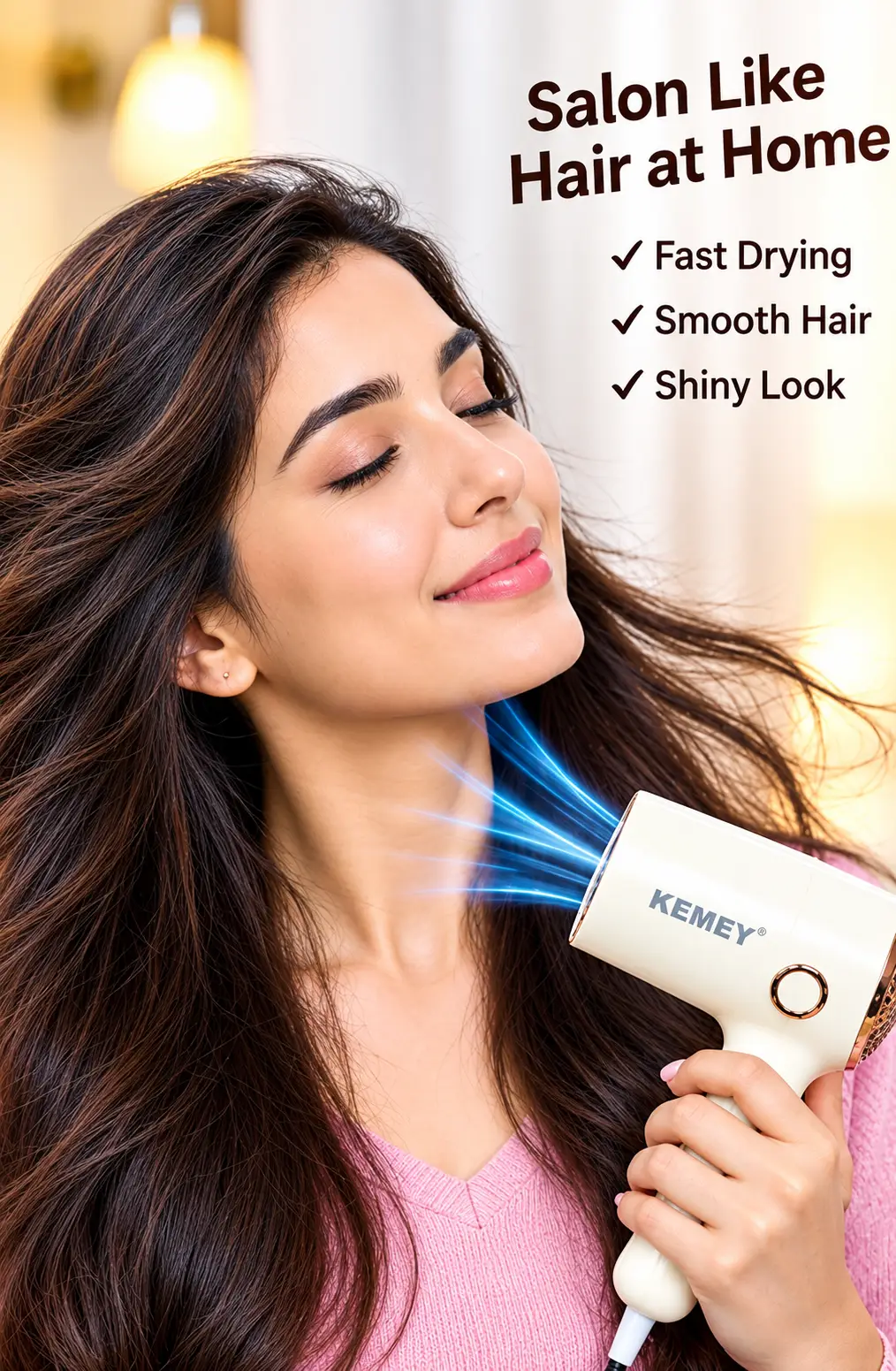 KEMEY KM-6838 Hair Dryer 1000W