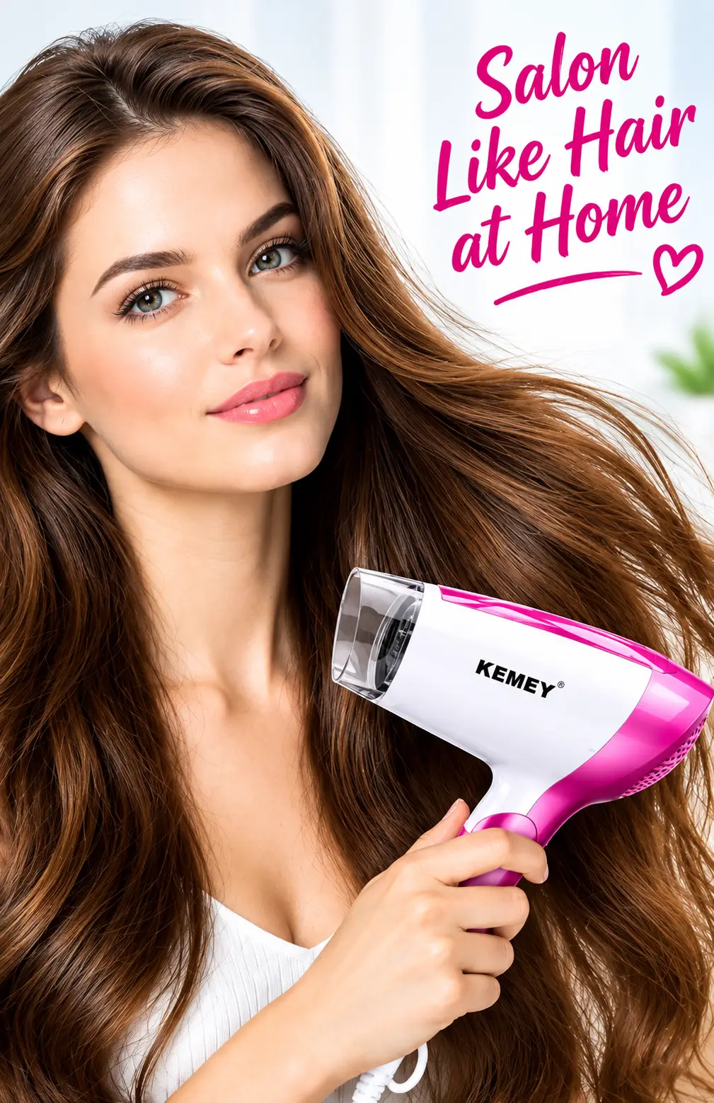 KEMEY Professional Hair Dryer for Women & Men