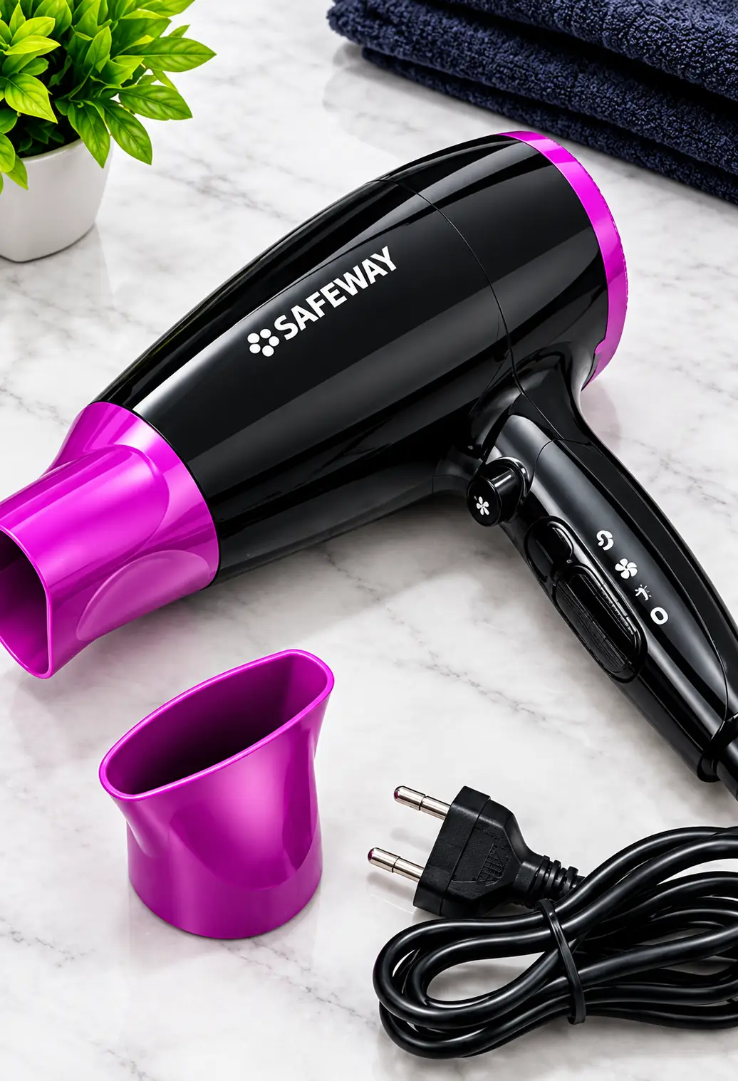 SAFEWAY 1800W Lightweight Hair Dryer with Cool Shot Function