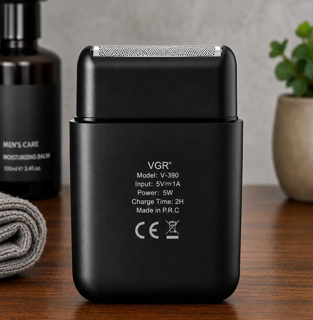 VGR V-390 Professional Men's Electric Foil Shaver | Rechargeable Portable Beard Shaver | Super Trim