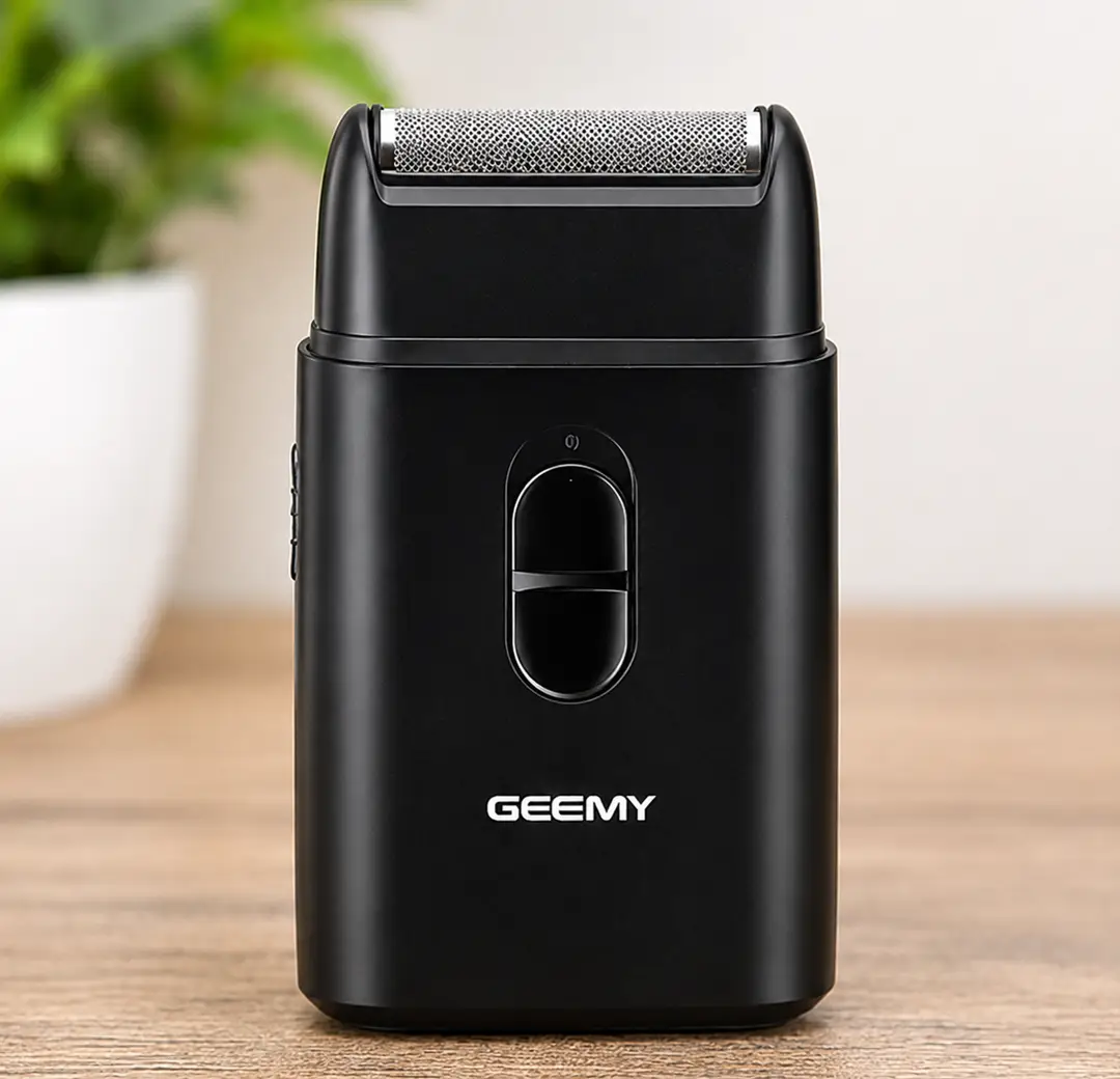 GEEMY GM-7763 Professional Rechargeable Foil Shaver with Pop-Up Trimmer & USB Charging