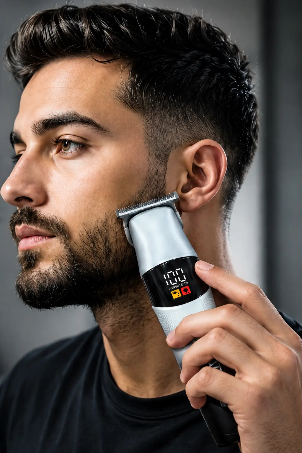 DALING DL-1953 Professional Rechargeable Hair Trimmer & Beard Clipper with LED Power Display – Cord / Cordless