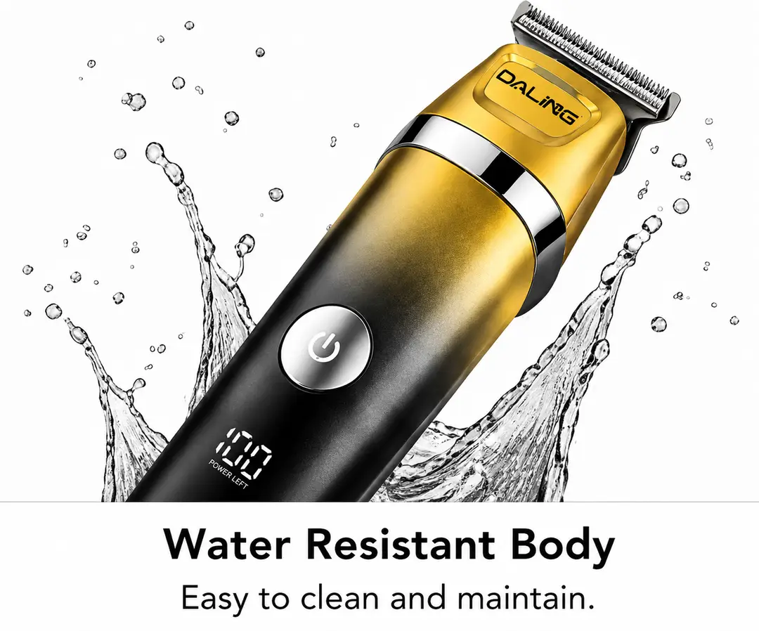 DALING DL-1699 Professional Hair Clipper | Cordless Rechargeable T-Blade Trimmer with LED Display | Fade Master Series