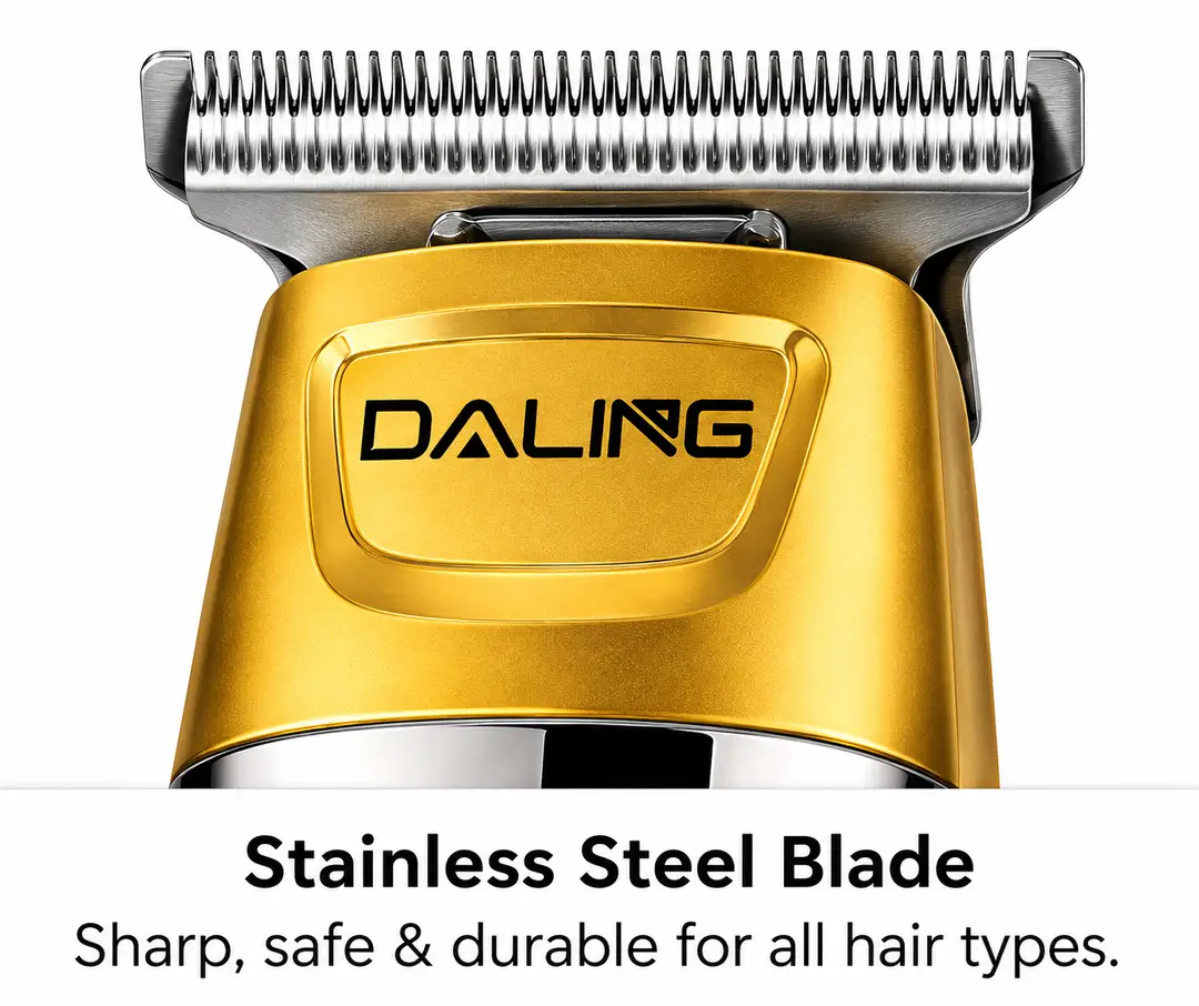 DALING DL-1699 Professional Hair Clipper | Cordless Rechargeable T-Blade Trimmer with LED Display | Fade Master Series