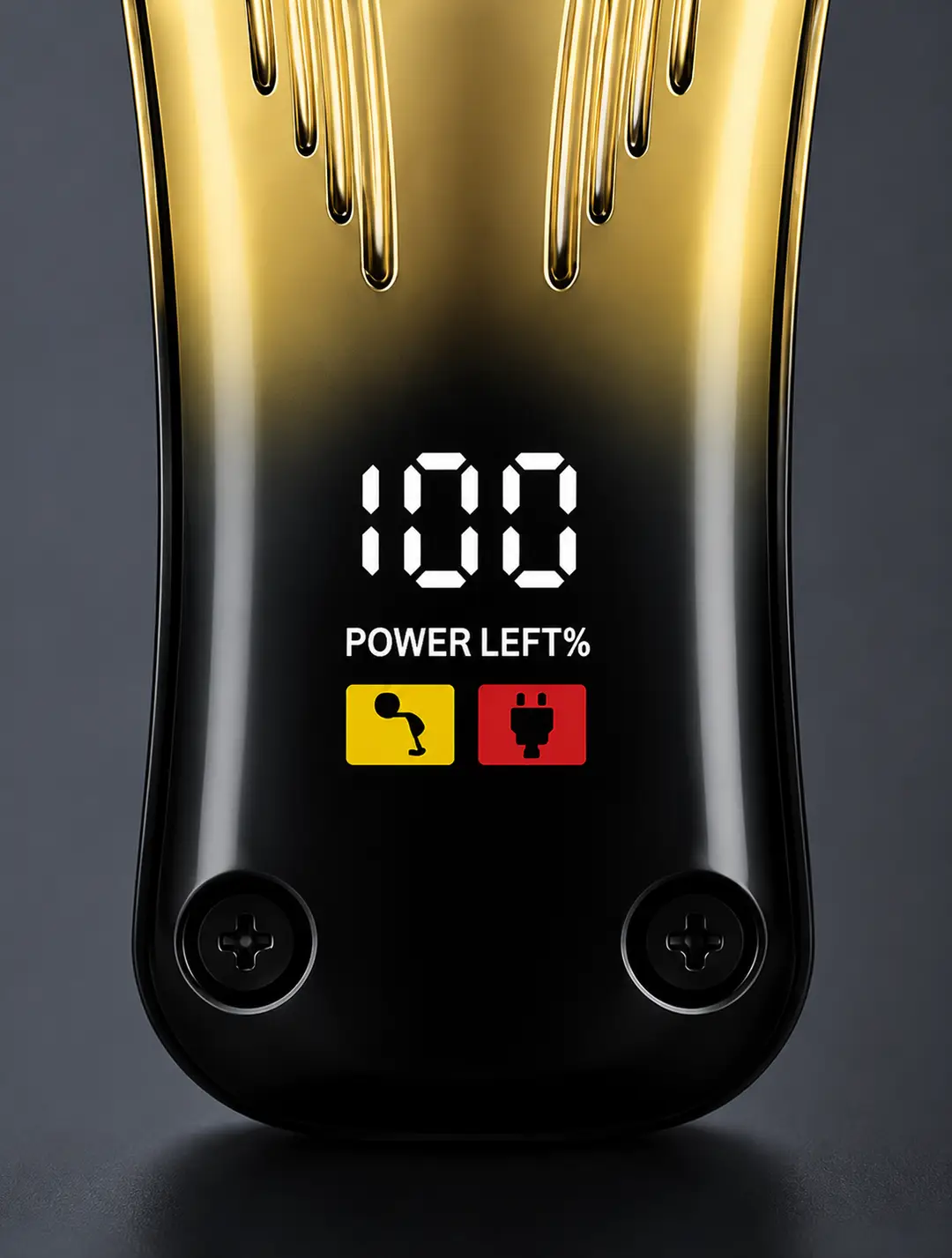 DALING DL-1920 Professional Hair Trimmer | 7000 RPM High-Speed | USB Rechargeable | LED Display | Gold