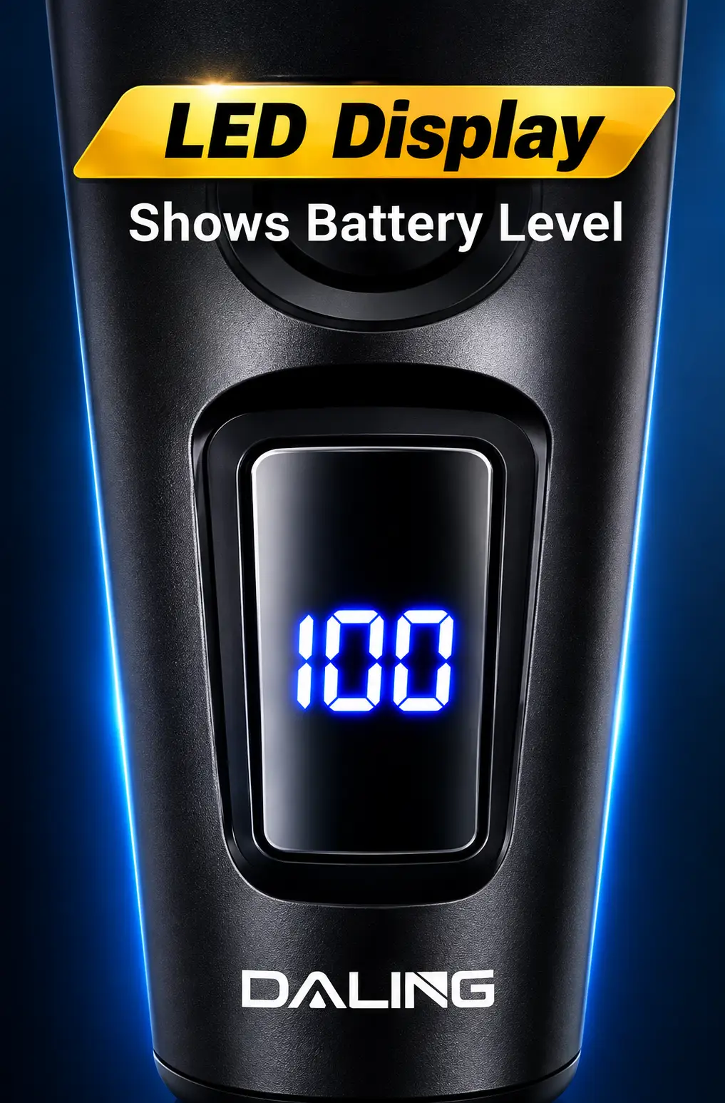 DALING DL-1909 Professional Hair Trimmer for Men | Cordless Rechargeable Hair & Beard Trimmer with Digital Display
