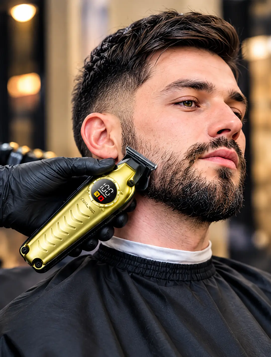 DALING DL-1903 Professional Hair Trimmer for Men | Cordless Rechargeable Beard & Hair Clipper with LED Display
