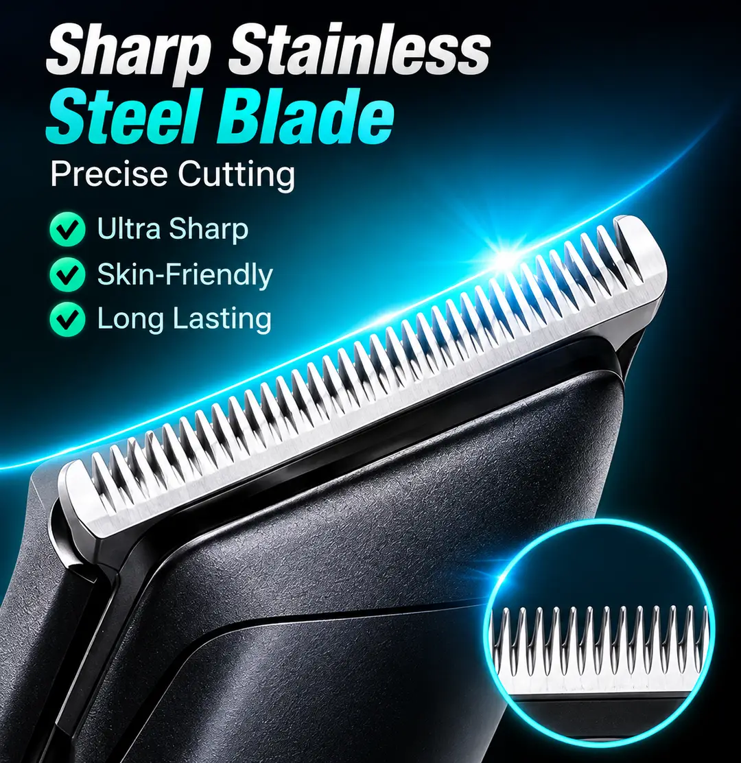 DALING DL-1901 Professional Hair Trimmer | USB Rechargeable | LCD Display | 7000 RPM High-Speed Hair & Beard Clipper