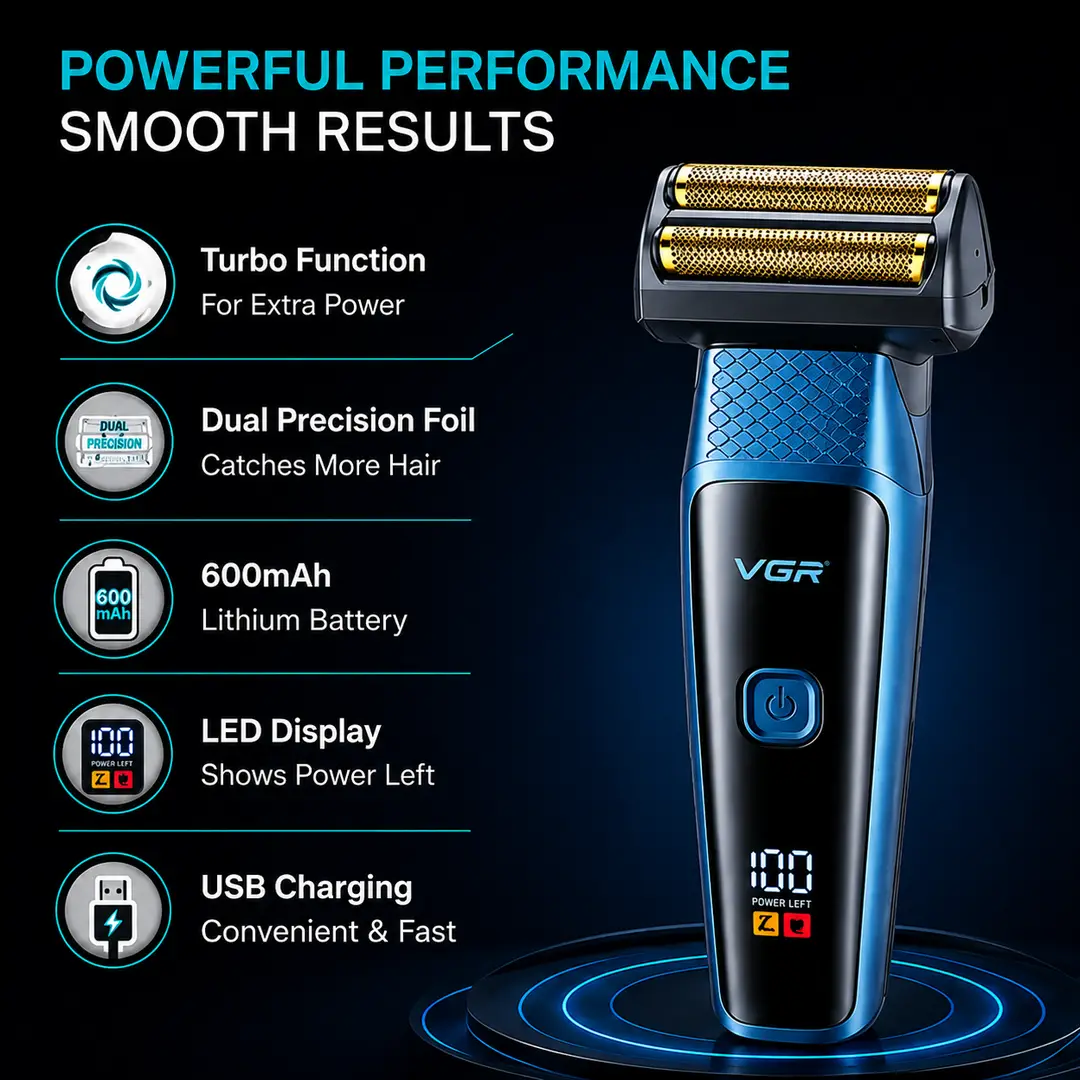 Comfortable Grip and Ergonomics Design Men's Nose & Ear Hair Trimmer 5