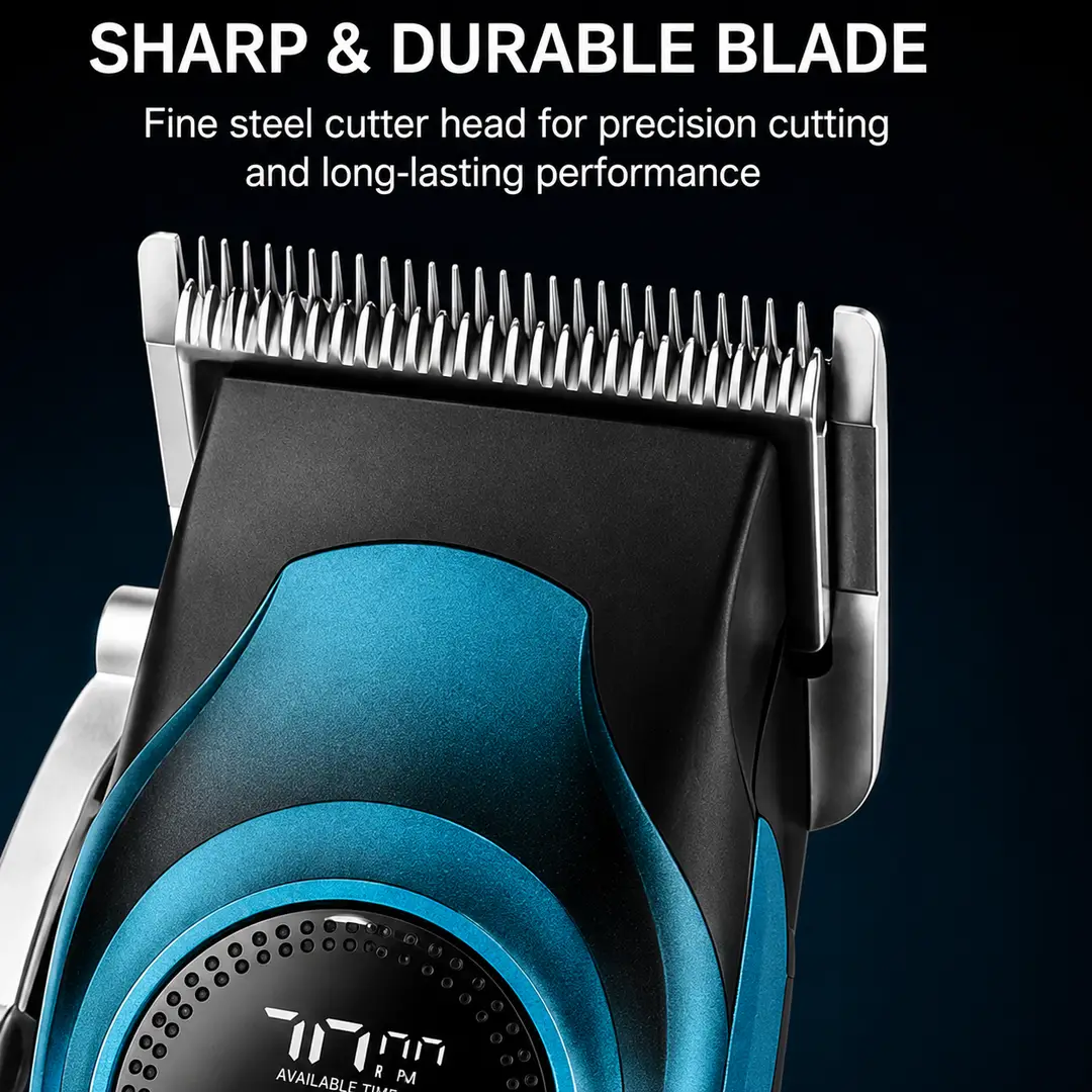 DALING DL-1957 Professional Hair Clipper for Men | Cordless Rechargeable Trimmer | LCD Display | USB Charging | 4 Speed Adjustment