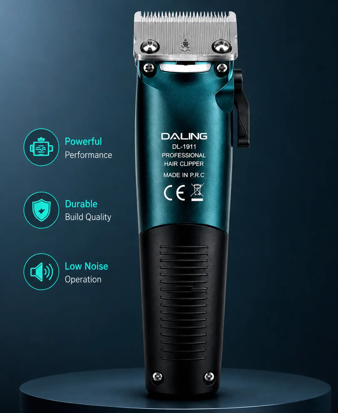 DALING DL-1911 Professional Hair Clipper | 8000 RPM | USB Rechargeable | Adjustable Blade | Digital Display