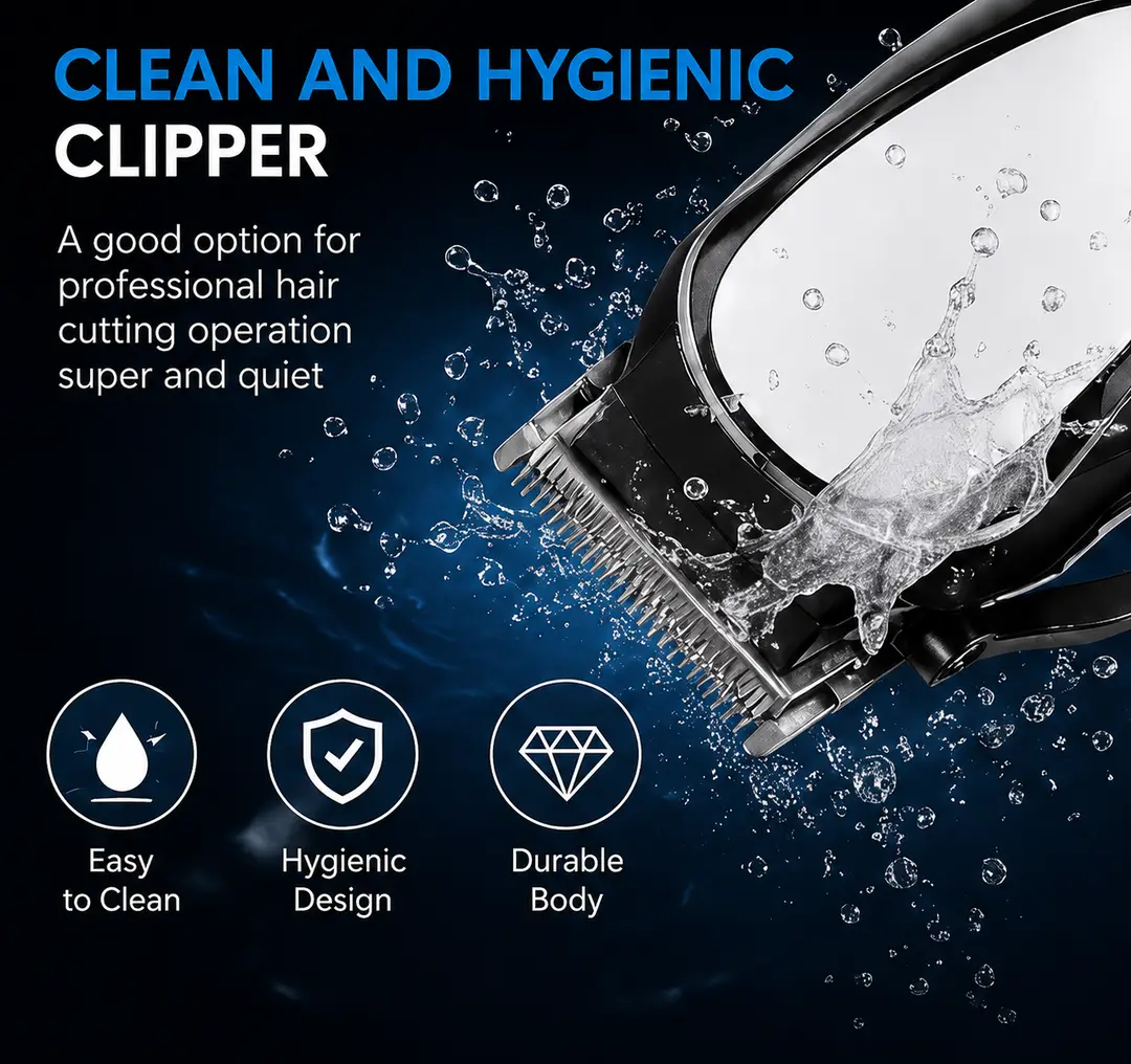 Professional SH-1850 Rechargeable Hair Clipper – Clean & Hygienic Hair Cutting Trimmer
