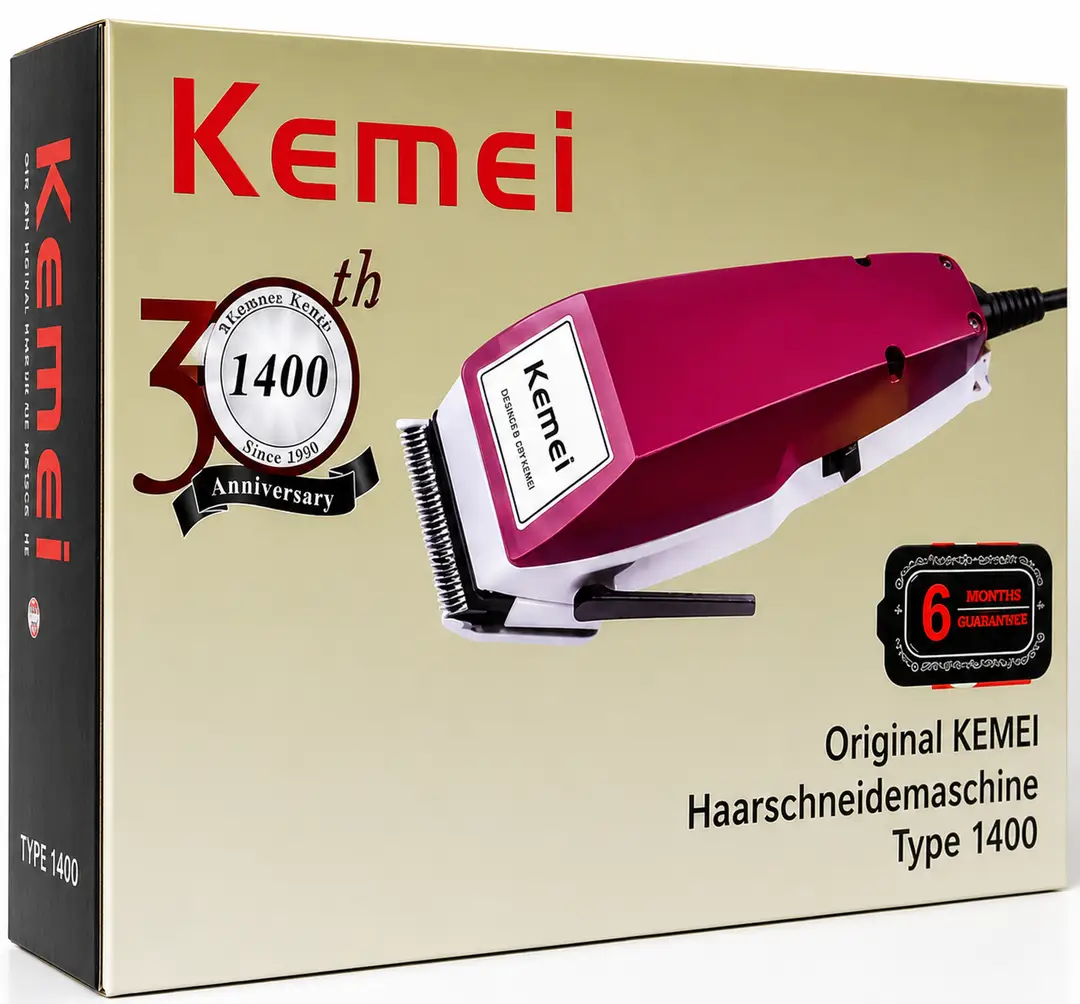 Kemei KM-1400 Professional Electric Hair Clipper – Heavy Duty Corded Hair Cutting Machine