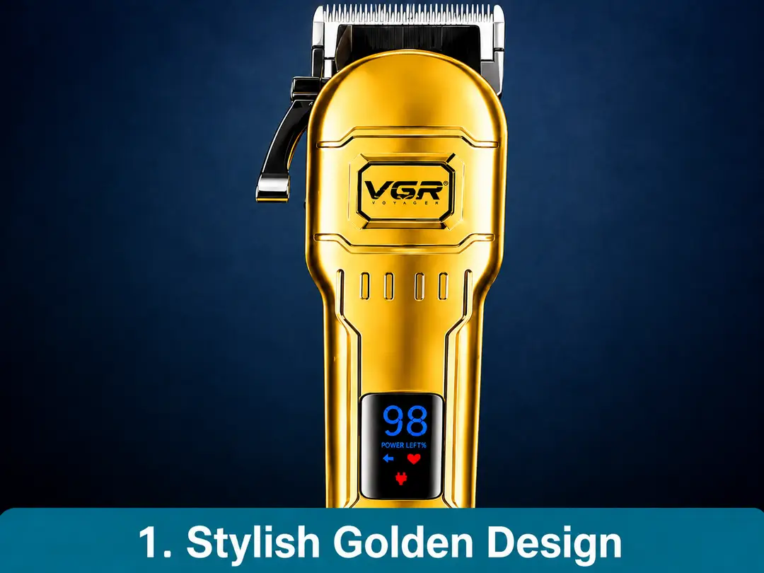 Comfortable Grip and Ergonomics Design Men's Hair Trimmer 5