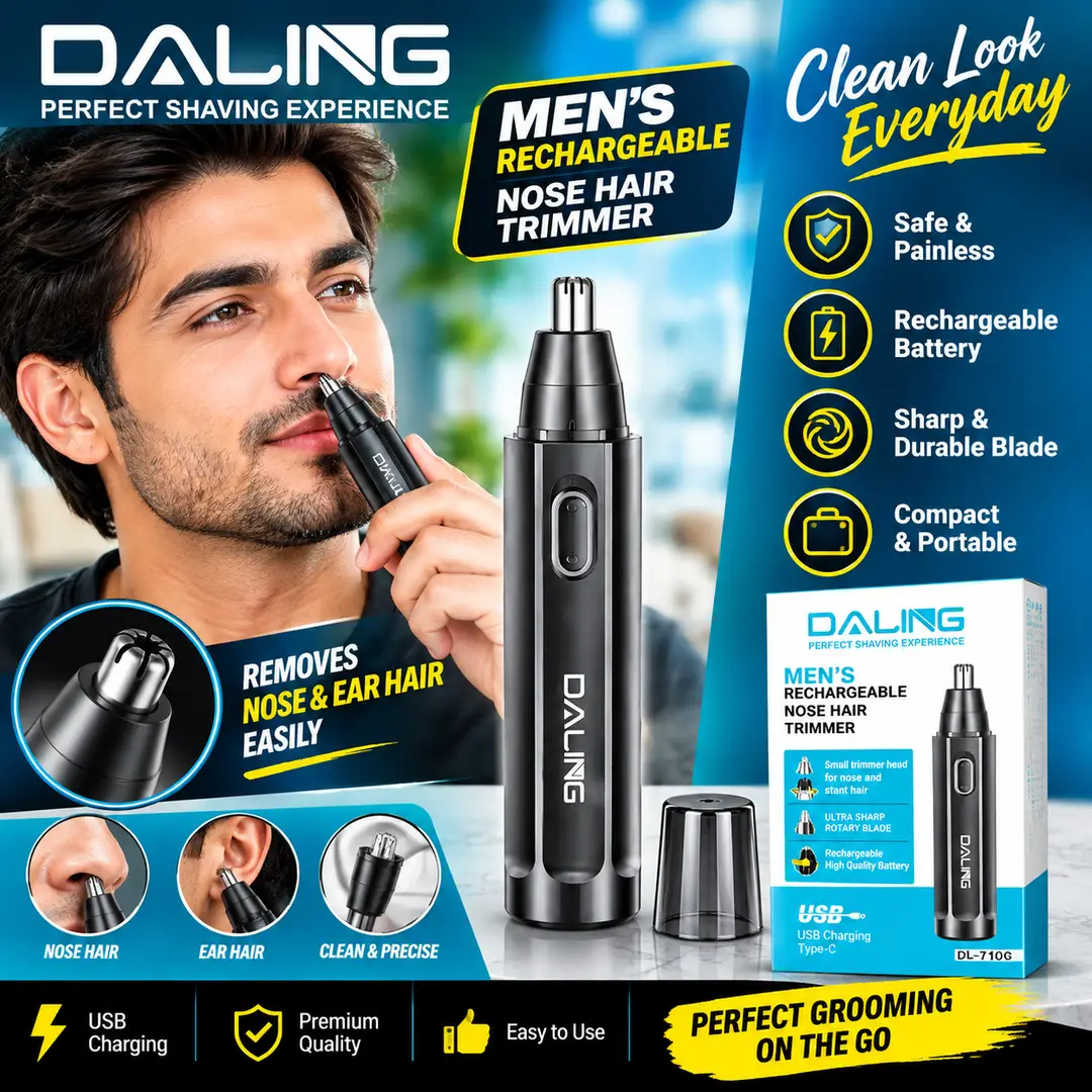 DALING DL-710G Men’s Rechargeable Nose Hair Trimmer