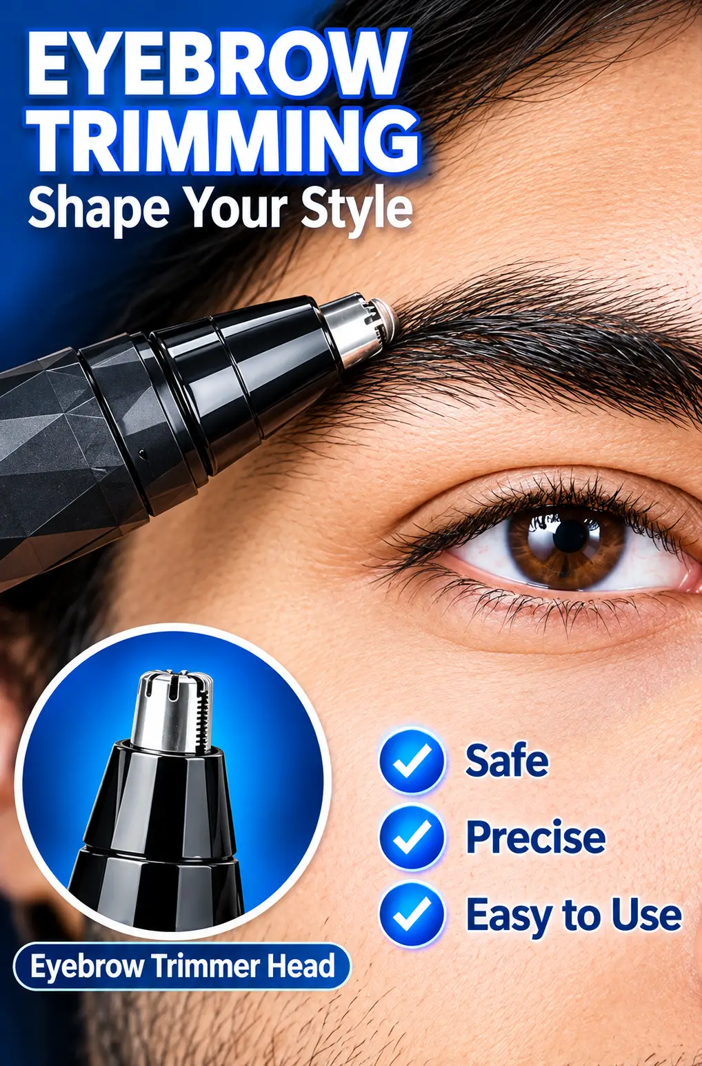 Kemei KM-6673 2-in-1 Nose & Ear Hair Trimmer