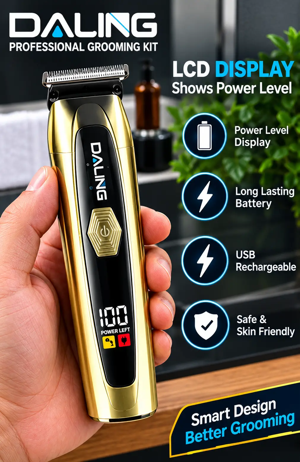 DALING DL-9505 Professional Men’s 3-in-1 Grooming Kit