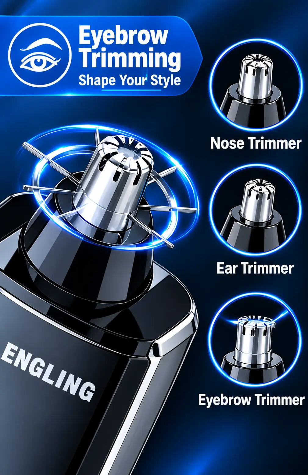 DINGLING RF-002 Nose & Ear Trimmer for Men