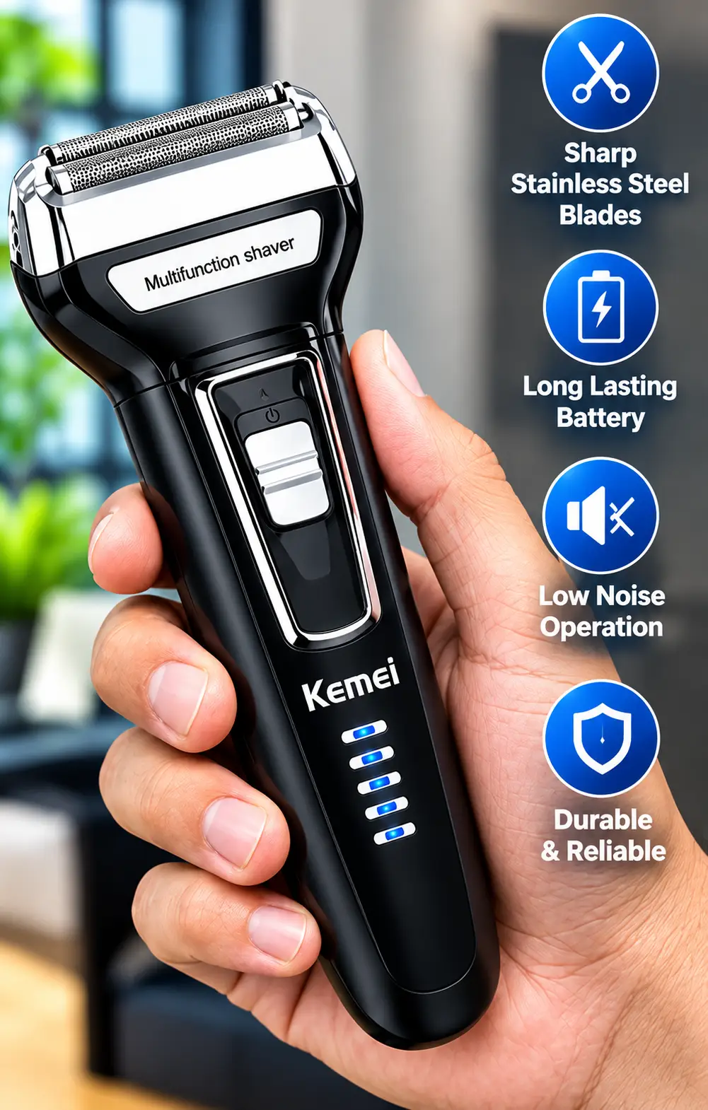 Kemei KM-6558 3-in-1 Professional Gromming kit
