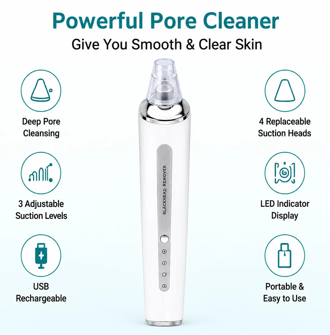 Blueidea Blackhead Remover Vacuum – Electric Facial Pore Cleaner (BLD-2005)