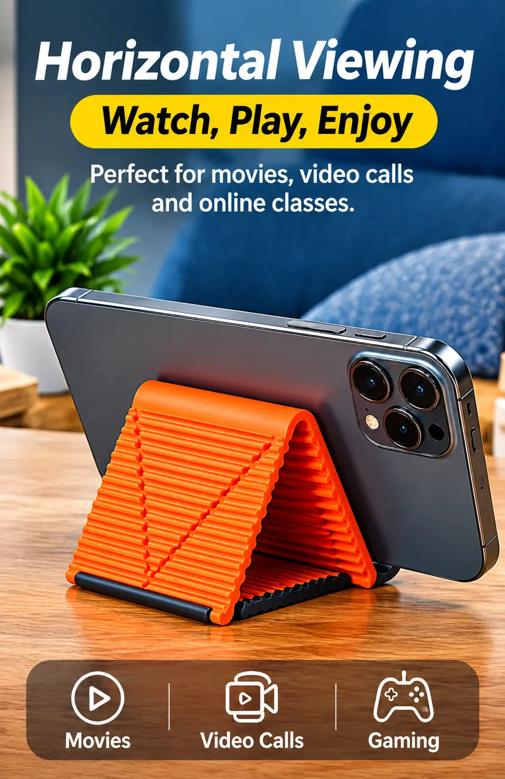 Flexible Deformable Mobile Phone, Tablet & Laptop Stand – Adjustable Foldable Multi-Purpose Desk Holder