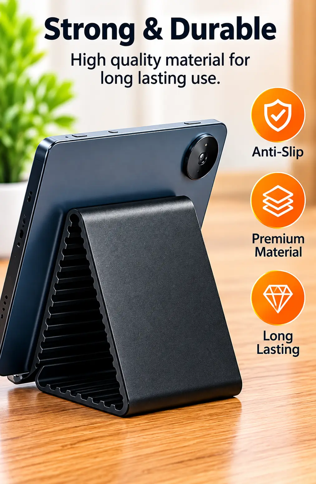 Flexible Deformable Mobile Phone, Tablet & Laptop Stand – Adjustable Foldable Multi-Purpose Desk Holder