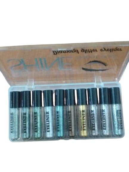Glitter Eyeshadow Set 10 Shades for Pakistani Makeup Lovers