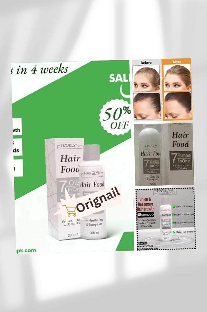 7-in-1 Hair Food Shampoo for Pakistani Women