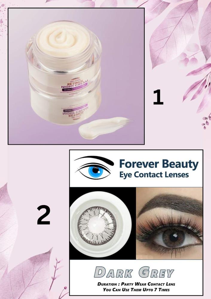Dual Action Night Cream & Eye Lens for Pakistani Skin