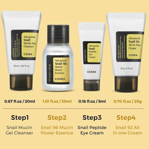 Snail Mucin Skincare Bundle for Glowing Skin