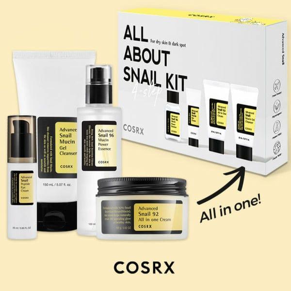 Snail Mucin Skincare Bundle for Glowing Skin