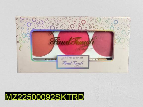 3 Shade Blush Palette for Women Daily Wear