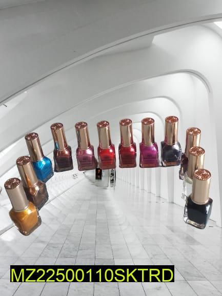 Pakistani Women Nail Polish Set 12 Colors Chip Resistant