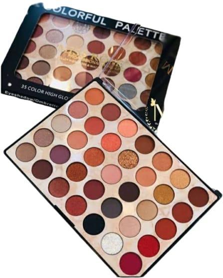 Eye Makeup Palette 35 Shades Matte Warm Long Lasting