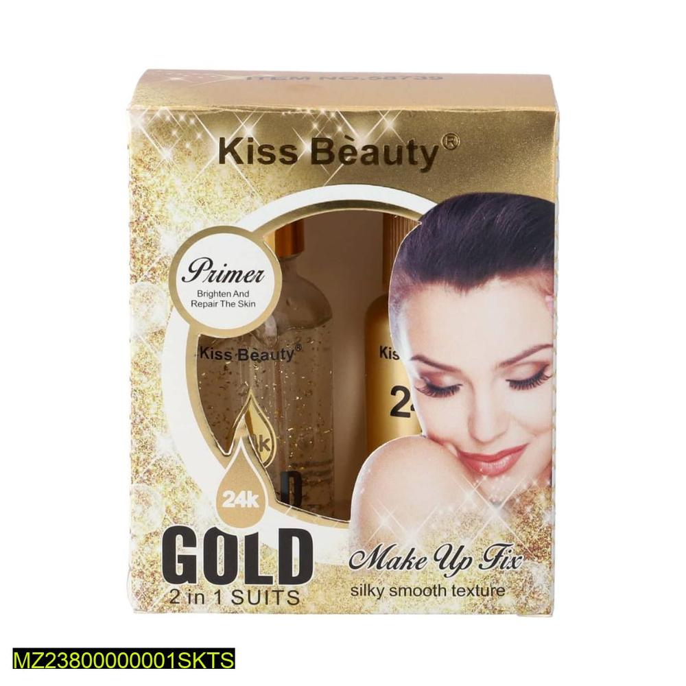 Kiss Beauty Gold Facial Kit Brightening & Repairing for All-Day Wear
