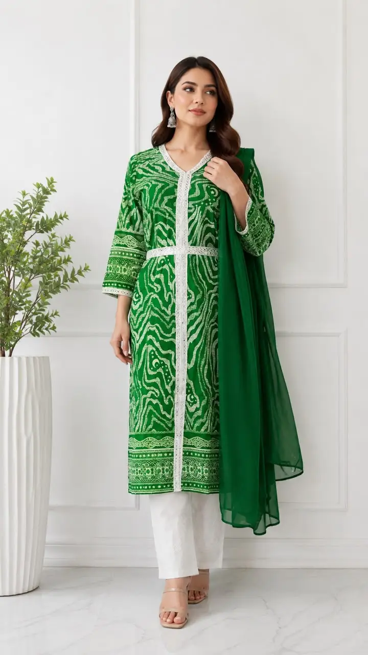 3Pcs Women's Stitched Lawn Digital Print Suit Maxi with Embroided Trousers