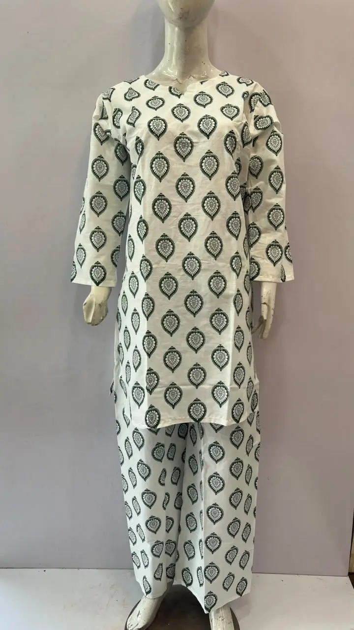 3Pcs Women's Stitched Cotton Lawn Block Printed Suit with Back Straps