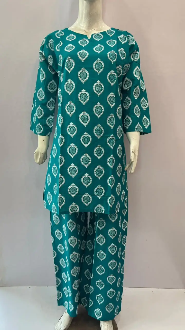 3Pcs Women's Stitched Cotton Lawn Block Printed Suit with Back Straps