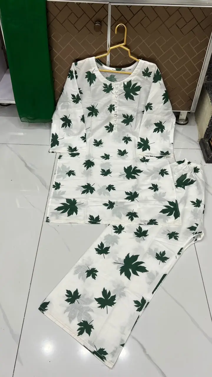 3Pcs Women's Stitched Linen Printed Suit