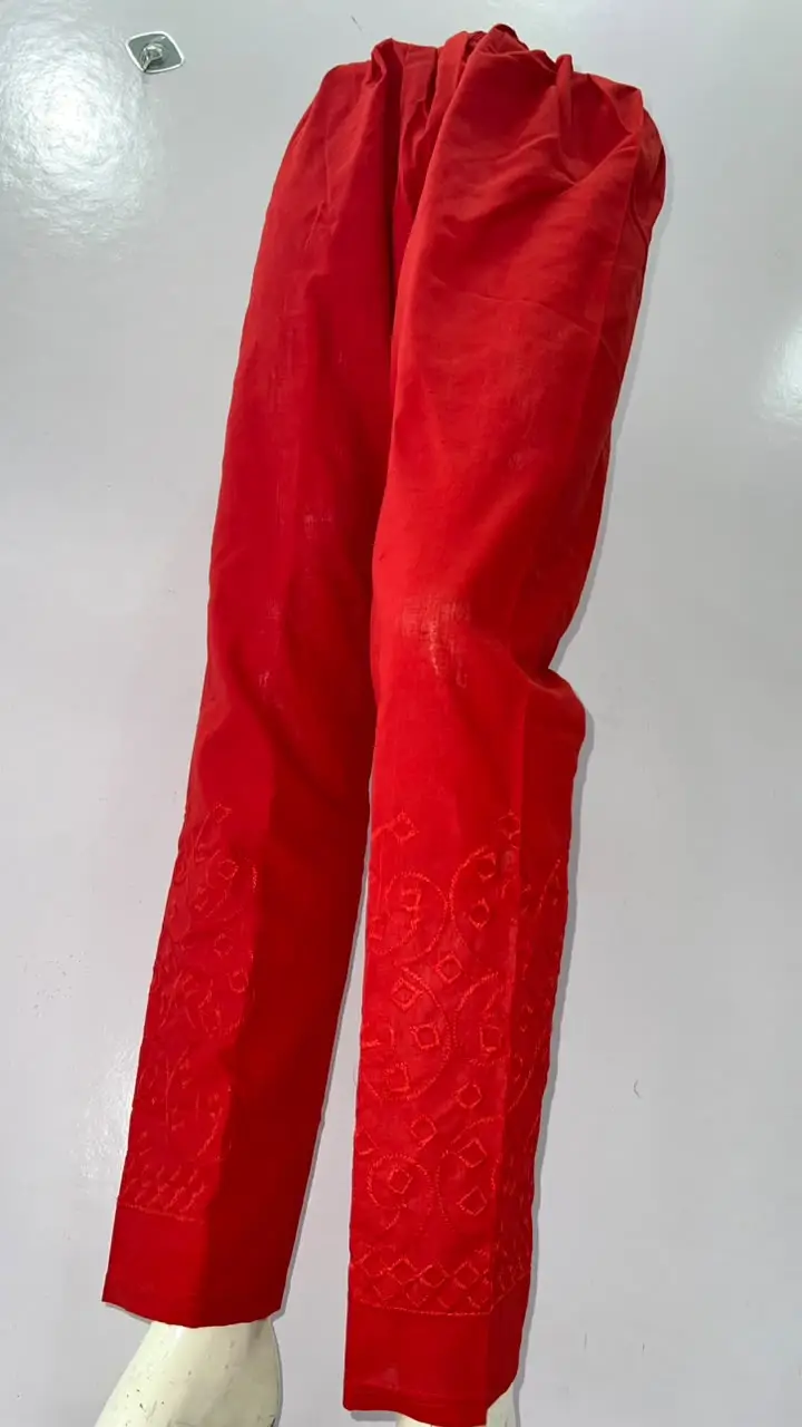 1 Pc Women's Stitched Cotton Plain Trouser
