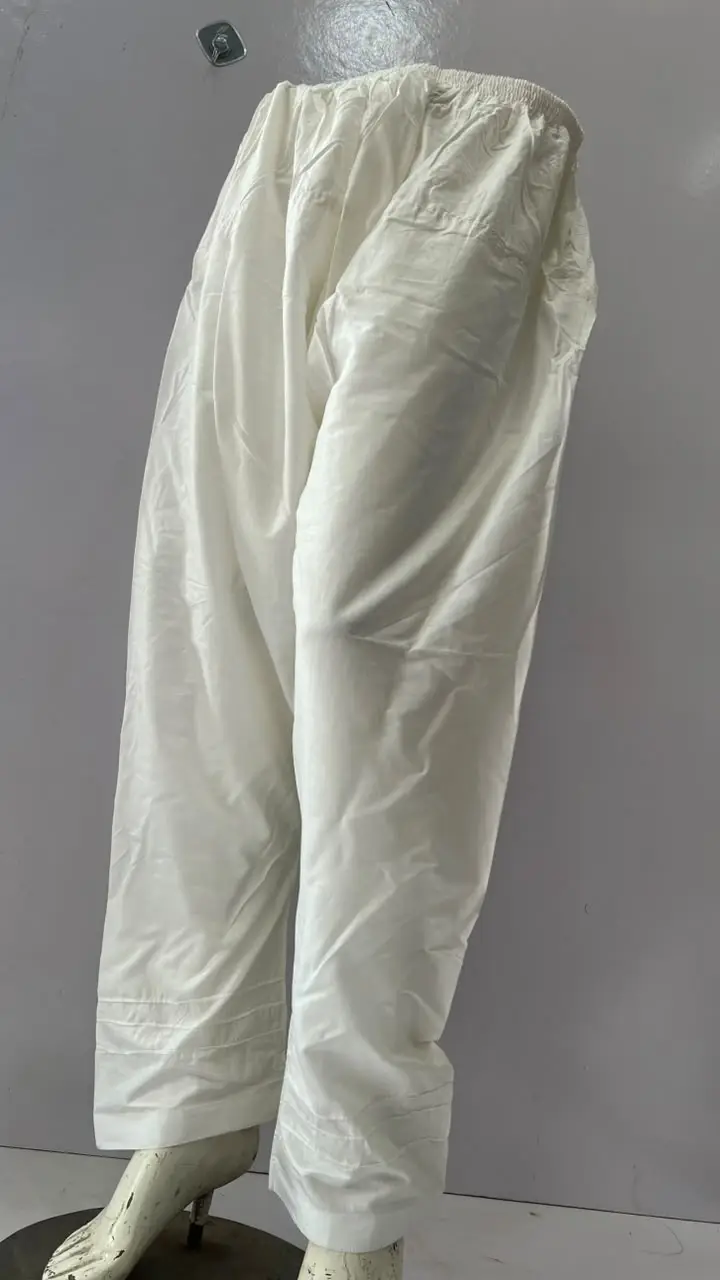 1 Pc Women's Stitched Linen Plain Patyala Shalwar