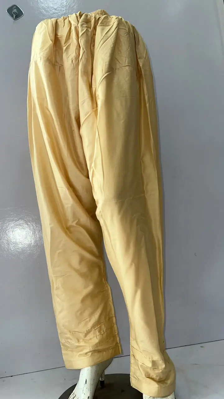 1 Pc Women's Stitched Linen Plain Patyala Shalwar