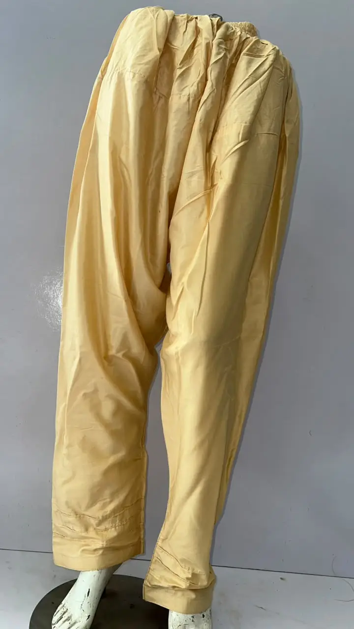 1 Pc Women's Stitched Linen Plain Patyala Shalwar