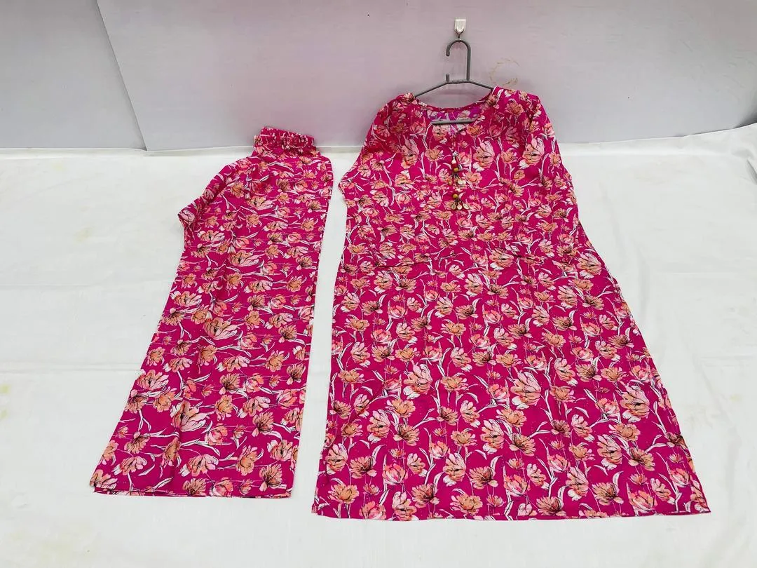 2 Pcs Women's Long Length Stitched Lawn Digital Print Shirt And Trouser with Beats