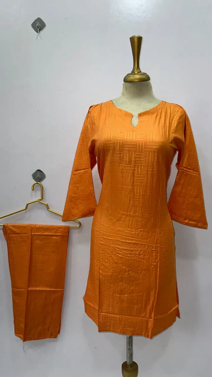2 Pcs Women's Stitched Linen Printed Shirt And Trouser
