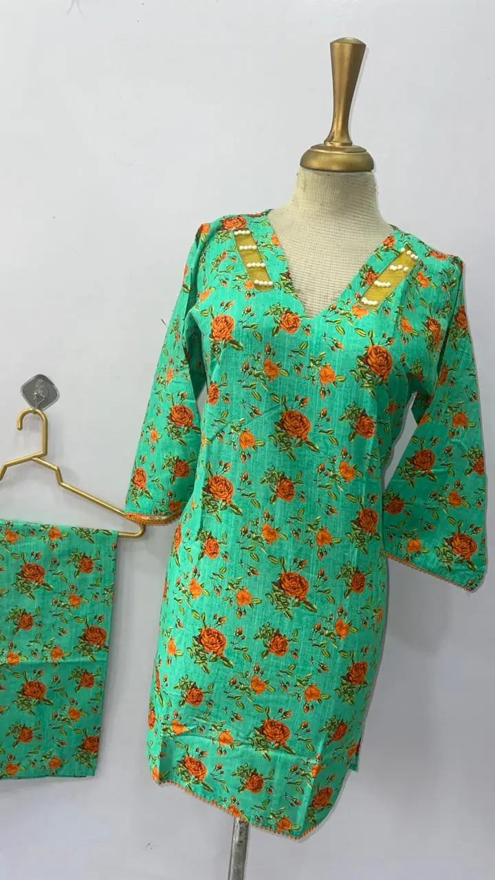 2 Pcs Women's Stitched Bin Saeed Khaddar Dress